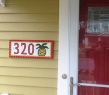 Address Sign with Pineapple