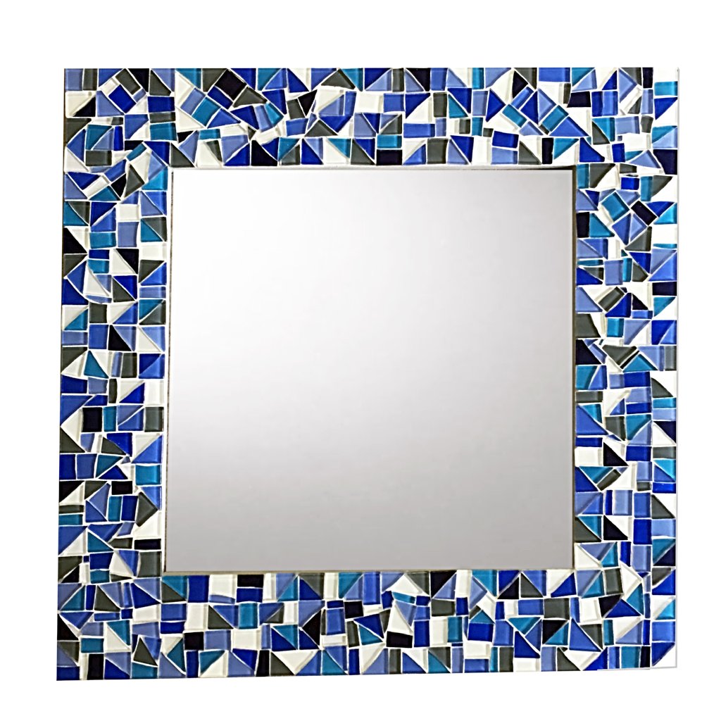 Blue Mosaic Mirror – Green Street Mosaics