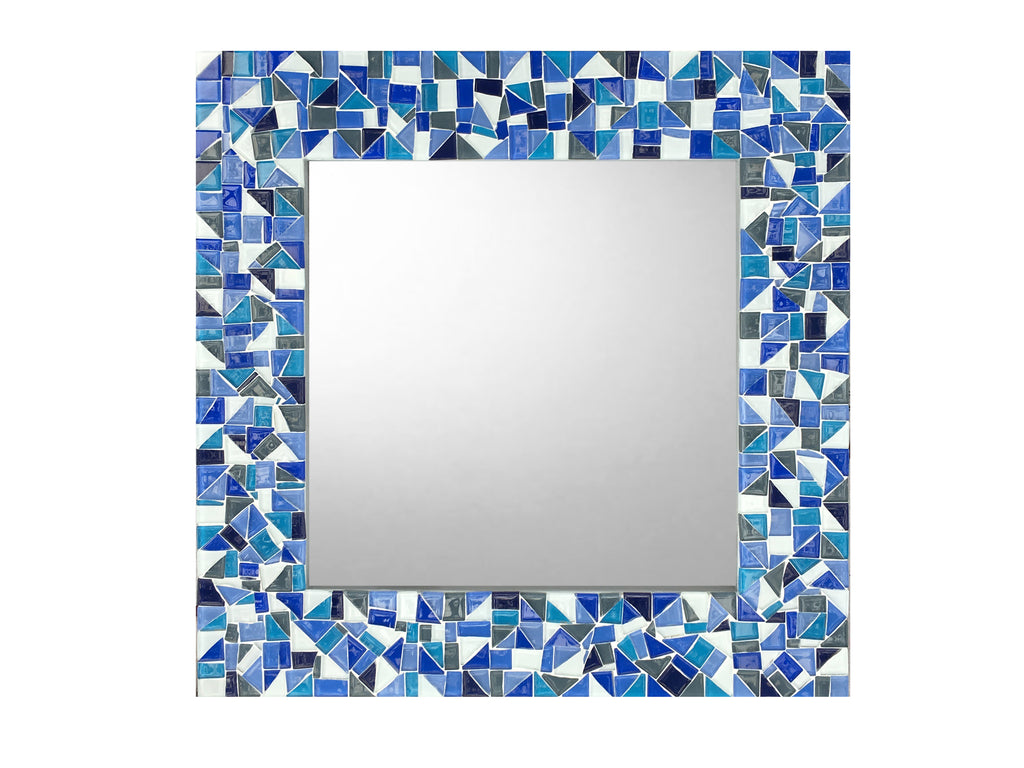 Blue Mosaic Mirror – Green Street Mosaics