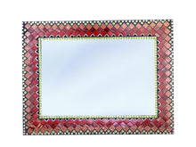 Mosaic Wall Mirror, Rectangular Mosaic Mirror, Green Street Mosaics