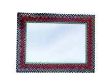 Mosaic Mirror for Bedroom, Rectangular Mosaic Mirror, Green Street Mosaics