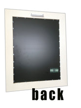 Blue Brown Beige Mosaic Mirror, Rectangular Mosaic Mirror, Green Street Mosaics