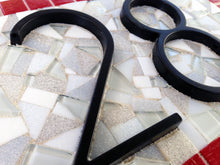 Red and Gray Address Sign, House Number Sign, Green Street Mosaics