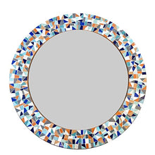 Modern Nursery Mirror, Round Mosaic Mirror, Green Street Mosaics 
