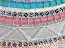 Round Mosaic Mirror for a Nursery, Round Mosaic Mirror, Green Street Mosaics 