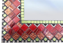Mosaic Wall Mirror, Rectangular Mosaic Mirror, Green Street Mosaics