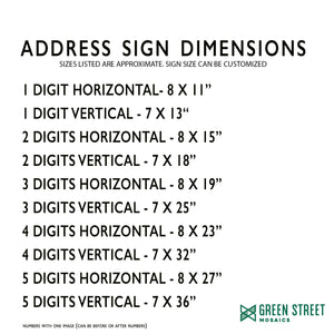 Address Sign for Apartment or Condo