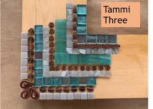 Custom Mirror for TAMMI, Rectangular Mosaic Mirror, Green Street Mosaics 