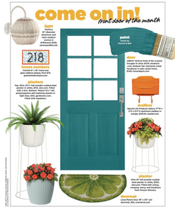 Colorful House Number Sign - Featured in HGTV MAGAZINE