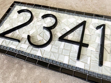 Address Sign with Cardinal, House Number Sign, Green Street Mosaics 