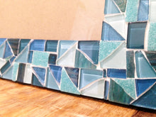Aqua, Teal, Turquoise Picture Frame, Picture Frame, Green Street Mosaics 