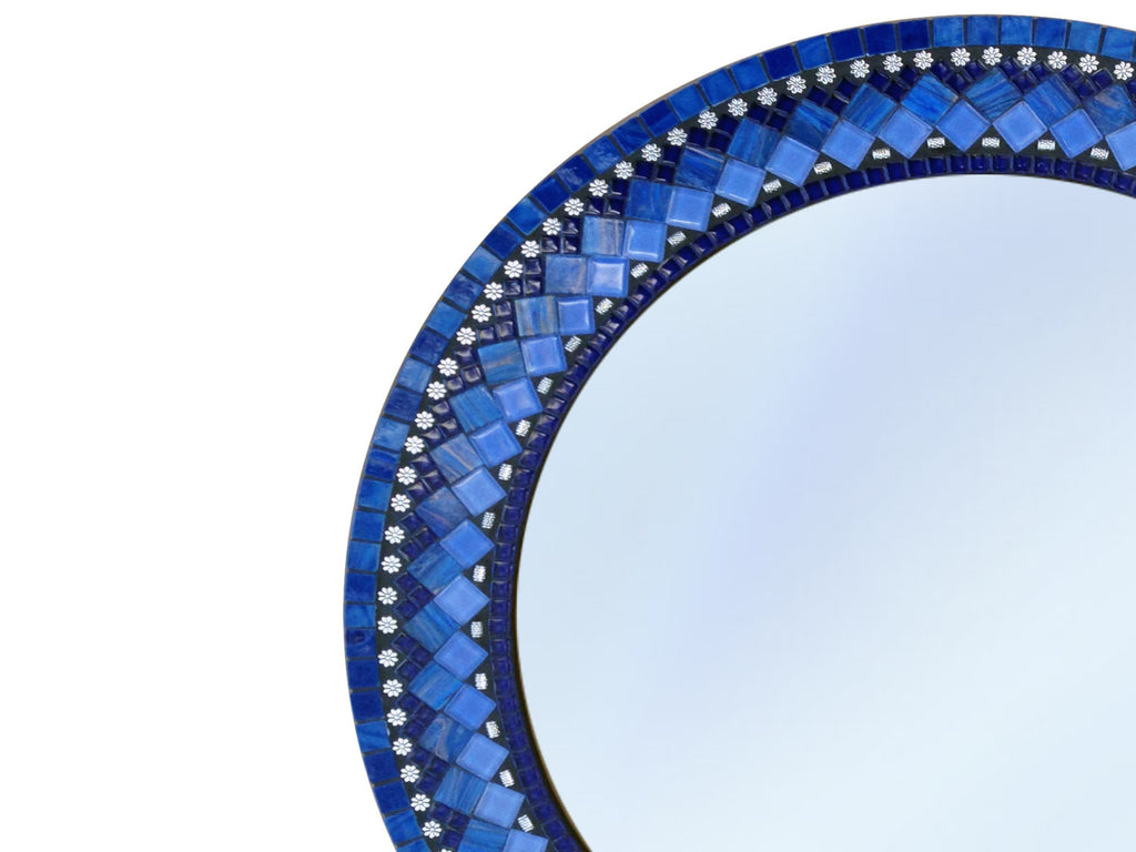 Blue Mosaic Mirror Green Street Mosaics