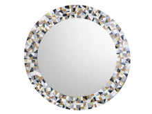Custom Mosaic Mirror, Round Mosaic Mirror, Green Street Mosaics 