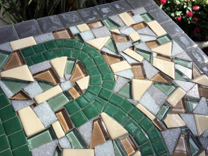 Green and Gray House Numbers, House Number Sign, Green Street Mosaics 