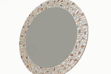 Metallic Wall Mirror, Round Mosaic Mirror, Green Street Mosaics 