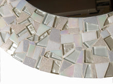Round White Mirror, Round Mosaic Mirror, Green Street Mosaics 