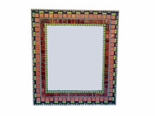 Accent Mirror, Rectangular Mosaic Mirror, Green Street Mosaics 