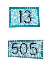 Customized Address Sign, House Number Sign, Green Street Mosaics 