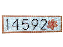 House Number Sign with Flower, House Number Sign, Green Street Mosaics 