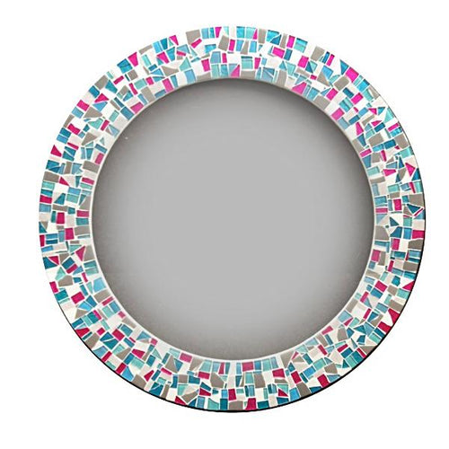 Round Mosaic Mirror, Round Mosaic Mirror, Green Street Mosaics 