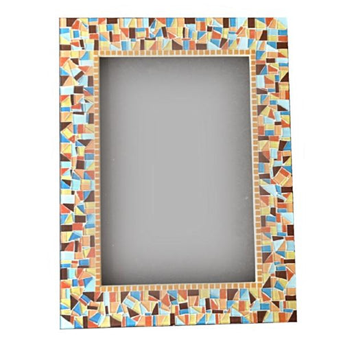 Rectangular Mosaic Mirror, Rectangular Mosaic Mirror, Green Street Mosaics 