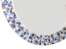 Custom Mosaic Mirror, OVAL Mosaic Mirror, Green Street Mosaics 