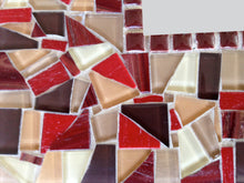 Decorative Mosaic Wall Mirror, Rectangular Mosaic Mirror, Green Street Mosaics 
