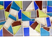 Custom Mosaic Mirror, Rectangular Mosaic Mirror, Green Street Mosaics 