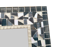 Large Bathroom Mirror, Rectangular Mosaic Mirror, Green Street Mosaics 