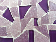 Purple Mosaic Mirror, Rectangular Mosaic Mirror, Green Street Mosaics 