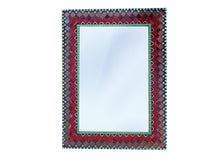 Mosaic Mirror for Bedroom, Rectangular Mosaic Mirror, Green Street Mosaics 
